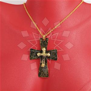 Turkish Silver Christian Pendant Necklace