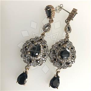 Turkish Silver Hurrem Sultan  Dangle Earrings
