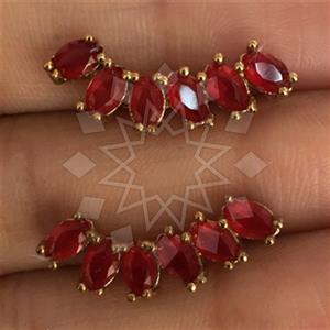 Turkish Silver Ethnic Design  Crawlers Earrings