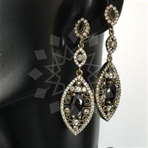 Turkish Silver Ethnic Design  Dangle Earrings