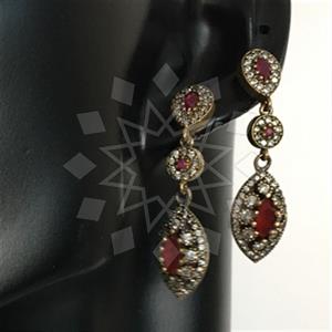 Turkish Silver Ethnic Design  Dangle Earrings