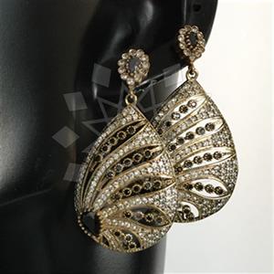 Turkish Silver Geometric Dangle Earrings