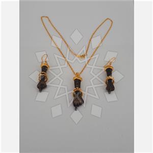 Turkish Silver Geometric Earrings Necklace Sets