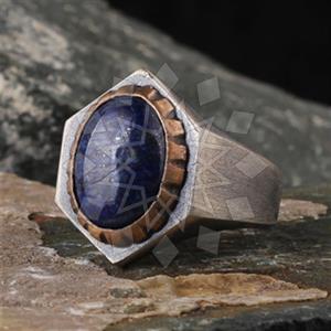 Turkish Silver Handmade Artisan Silver  Mens Ring