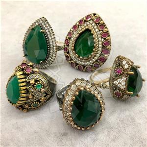 Turkish Silver Hurrem Sultan  Cocktail Rings Package