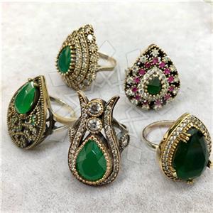 Turkish Silver Hurrem Sultan  Cocktail Rings Package