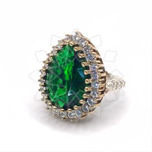 Turkish Silver Hurrem Sultan  Gemstone Rings