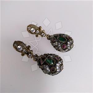 Turkish Silver Hurrem Sultan  Dangle Earrings