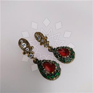 Turkish Silver Hurrem Sultan  Dangle Earrings