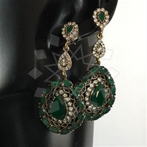 Turkish Silver Hurrem Sultan  Dangle Earrings