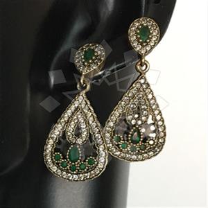 Turkish Silver Hurrem Sultan  Dangle Earrings