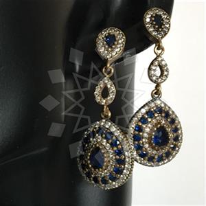 Turkish Silver Hurrem Sultan  Dangle Earrings