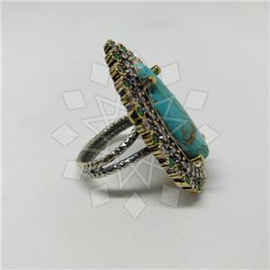 Turkish Silver Hurrem Sultan  Gemstone Rings