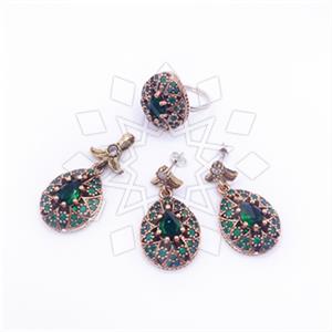 Turkish Silver Ring Earring Pendant Sets