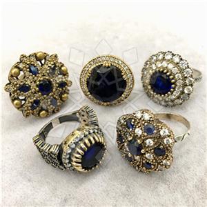 Turkish Silver Vintage Design  Cocktail Rings Package