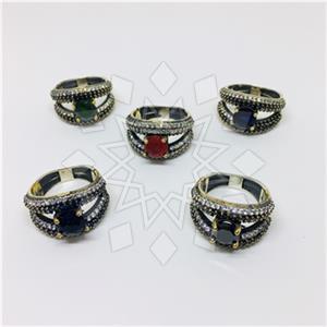 Turkish Silver Vintage Design  Cocktail Rings