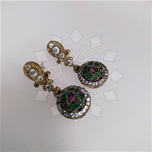 Turkish Silver Vintage Design  Dangle Earrings