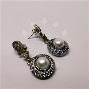 Turkish Silver Vintage Design  Dangle Earrings