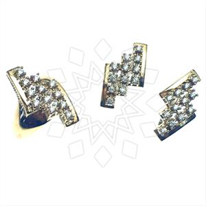 Turkish Silver Vintage Design  Ring Earring Pendant Sets