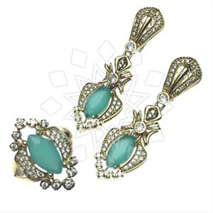 Turkish Silver Ethnic Design  Ring Earrings Sets