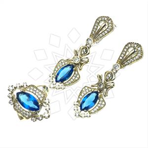 Turkish Silver Ethnic Design  Ring Earrings Sets