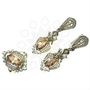 Turkish Silver Ethnic Design  Ring Earrings Sets