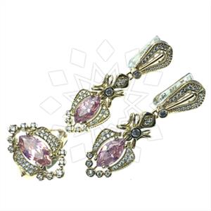 Turkish Silver Ethnic Design  Ring Earrings Sets