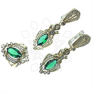 Turkish Silver Ethnic Design  Ring Earrings Sets