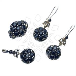 Turkish Silver Vintage Design  Ring Earring Pendant Sets