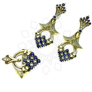 Turkish Silver Vintage Design  Ring Earrings Sets