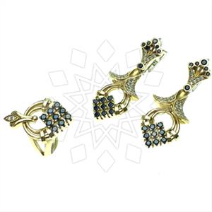 Turkish Silver Vintage Design  Ring Earrings Sets