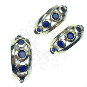Turkish Silver Vintage Design  Ring Earrings Sets