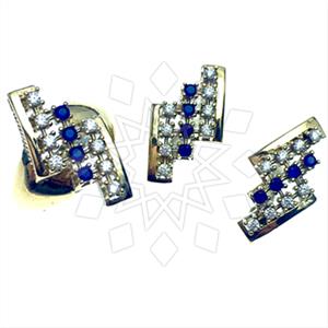 Turkish Silver Vintage Design  Ring Earrings Sets