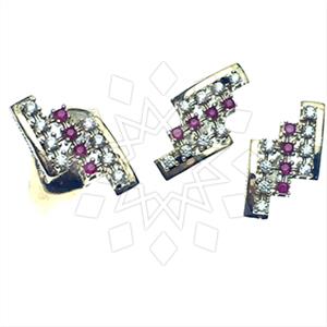 Turkish Silver Vintage Design  Ring Earrings Sets
