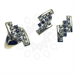 Turkish Silver Vintage Design  Ring Earrings Sets