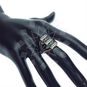 Turkish Silver Antique Ottoman  Gemstone Rings