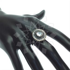 Turkish Silver Antique Ottoman  Gemstone Rings