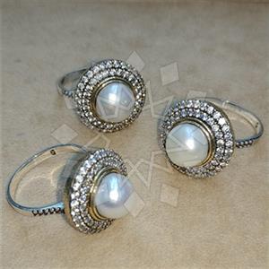 Turkish Silver Vintage Design  Cocktail Rings