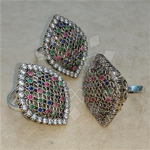 Turkish Silver Vintage Design  Cocktail Rings