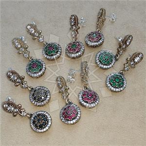 Turkish Silver Vintage Design  Dangle Earrings