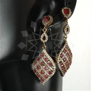 Turkish Silver Vintage Design  Dangle Earrings