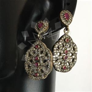 Turkish Silver Vintage Design  Dangle Earrings