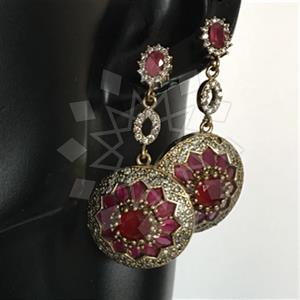 Turkish Silver Vintage Design  Dangle Earrings