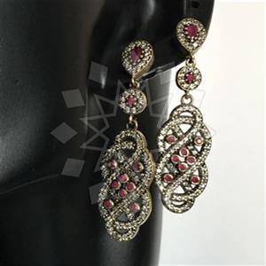 Turkish Silver Vintage Design  Dangle Earrings