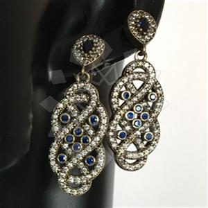 Turkish Silver Vintage Design  Dangle Earrings