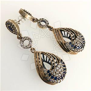 Turkish Silver Vintage Design  Dangle Earrings