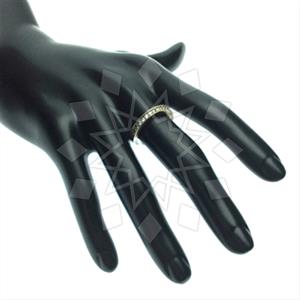 925 Sterling Silver Zirconia Pave  Bands Rings