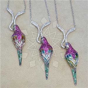 925 Sterling Silver Animal Pendant Necklace