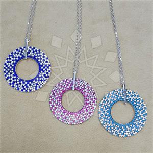 925 Sterling Silver Geometric Pendant Necklace