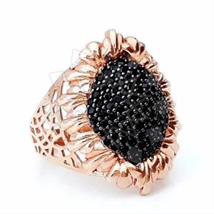 925 Sterling Silver Geometric Cocktail Rings